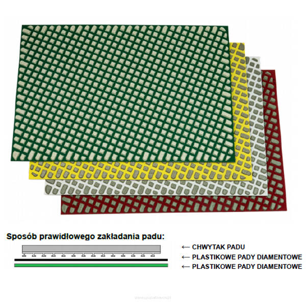 PLASTIKOWE PADY DIAMENTOWE 20”/ 50 cm