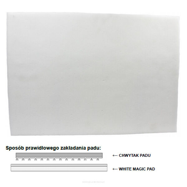 PAD Z MELANINY – WHITE MAGIC PAD 20”/ 50 cm