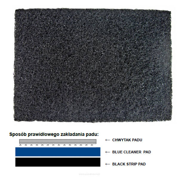 BLACK STRIP PAD 20”/ 50 cm