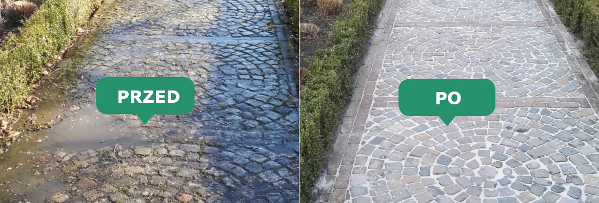 Efekt czyszczenia sprzętem Terrazza